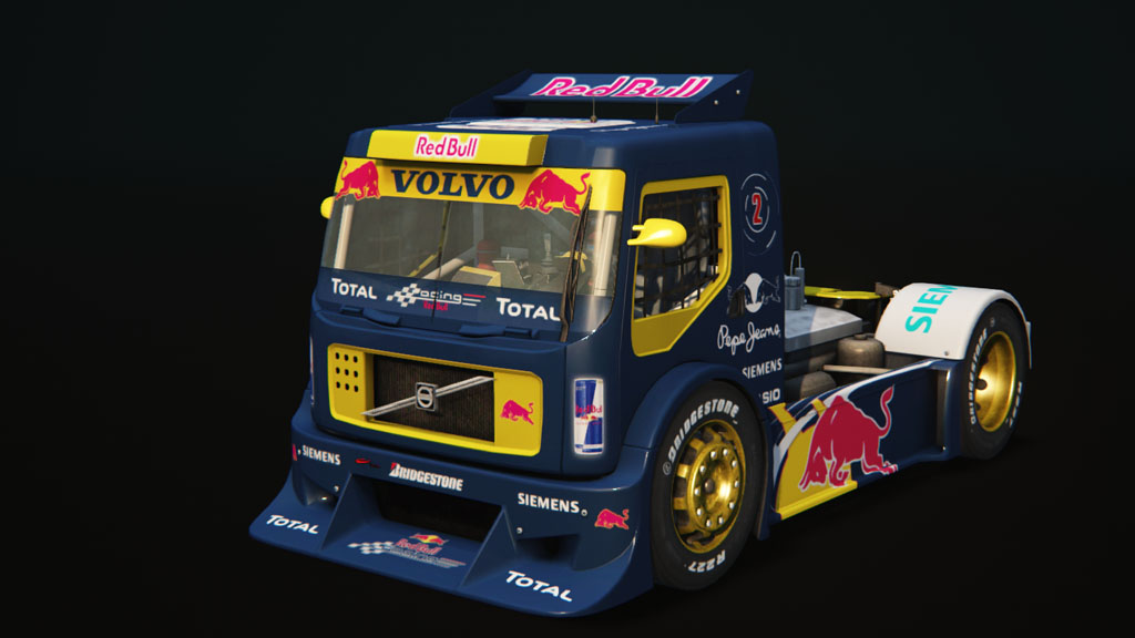 Volvo FH - Formula Truck, skin red_bull