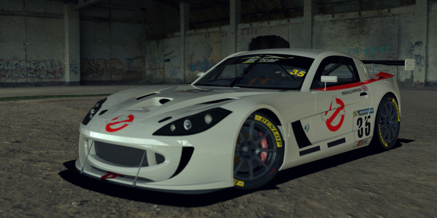 Ginetta GT4 RHD, skin Ecto-1