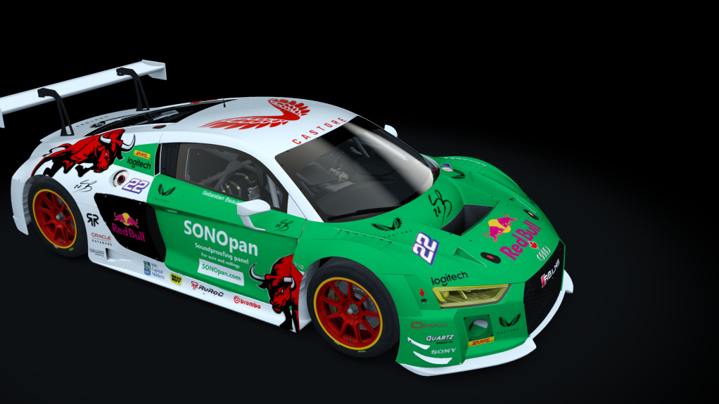 Audi R8 LMS 2016, skin Sebastien Beaulieu