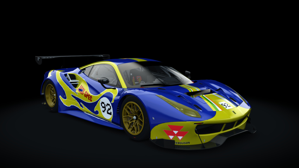 Ferrari 488 GT3, skin Agri-Spec #92