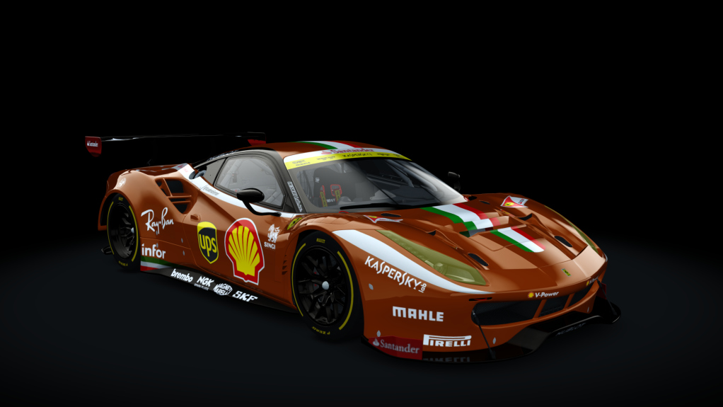 Ferrari 488 GT3, skin Santander_488_GT3_terradisiena