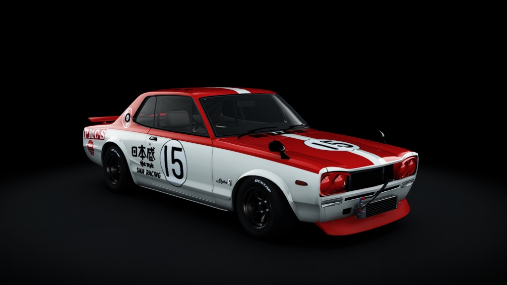 Nissan Skyline GT-R 2000, skin 15_Imura_1972_JapanFrandPrix