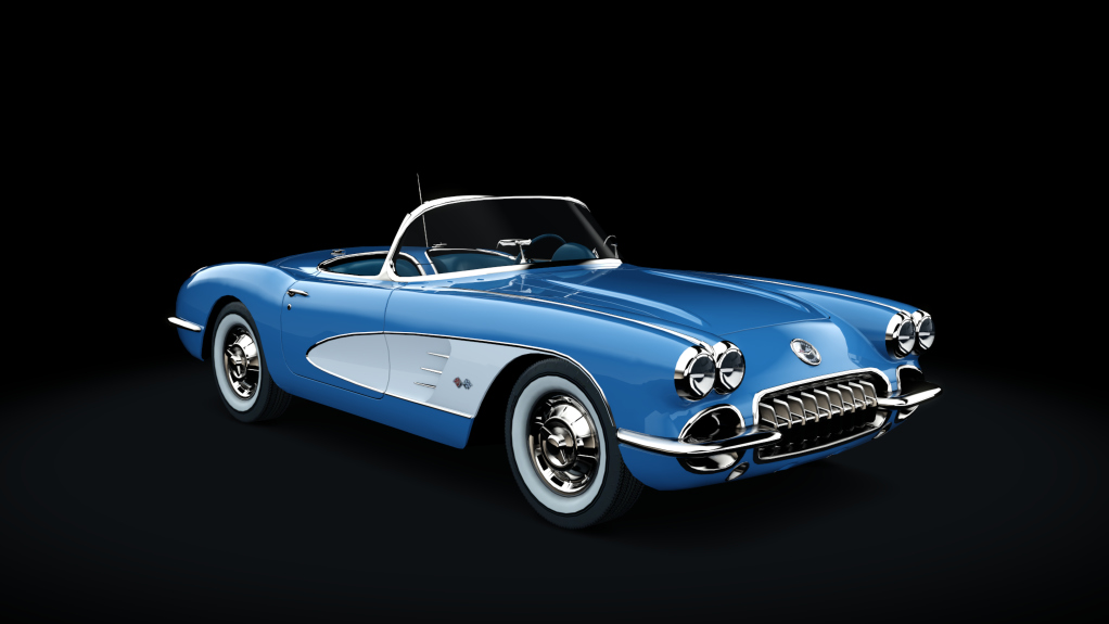 Chevrolet Corvette C1, skin crown_sapphire_white