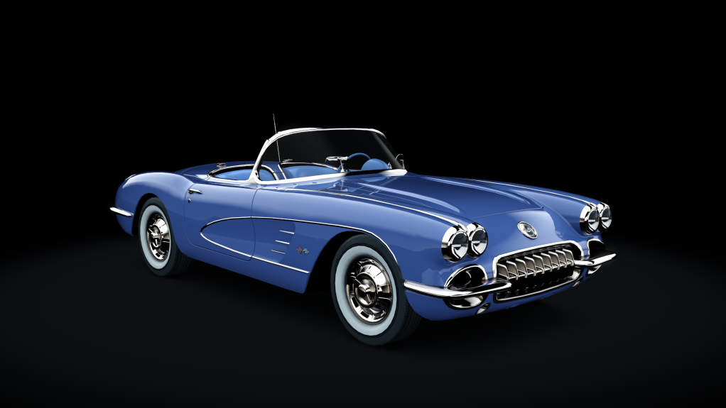 Chevrolet Corvette C1, skin frost_blue